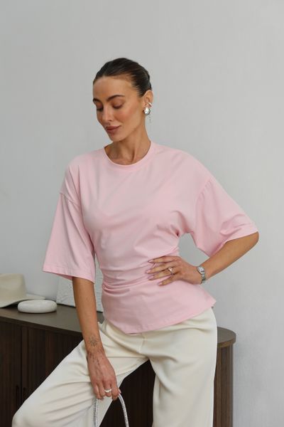 Футболка Oversize з корсетною шнурівкою 18069800011190 фото