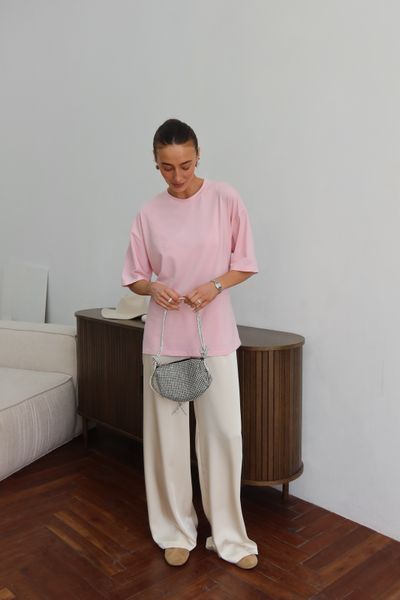 Футболка Oversize з корсетною шнурівкою 18069800011190 фото