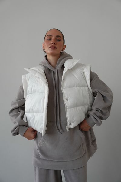 Жилет Puffy zip у варіації міні з крильцями 24058500012890 фото