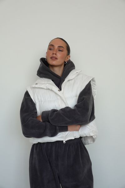 Жилет Puffy zip у варіації міні з крильцями 24058500012890 фото