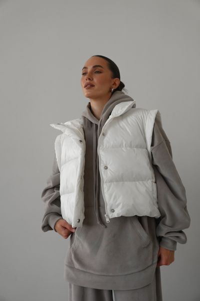 Жилет Puffy zip у варіації міні з крильцями 24058500012890 фото
