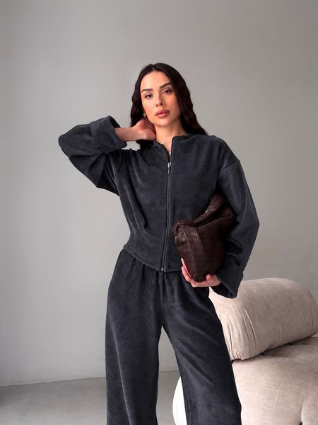 Костюм з бавовняного велюру: емітація корсету 75063600011825 фото