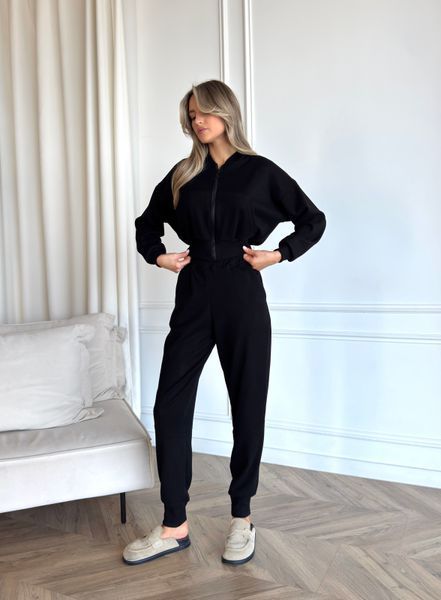 Костюм в&rsquo;язаний в рубчик ( худі zip + Джогери з рельєфами 55068100014625 фото